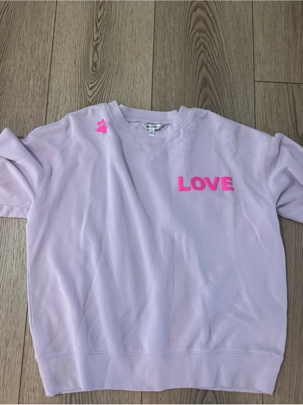 WILDFOX LOVE Graphic Pink Sweatshirt
